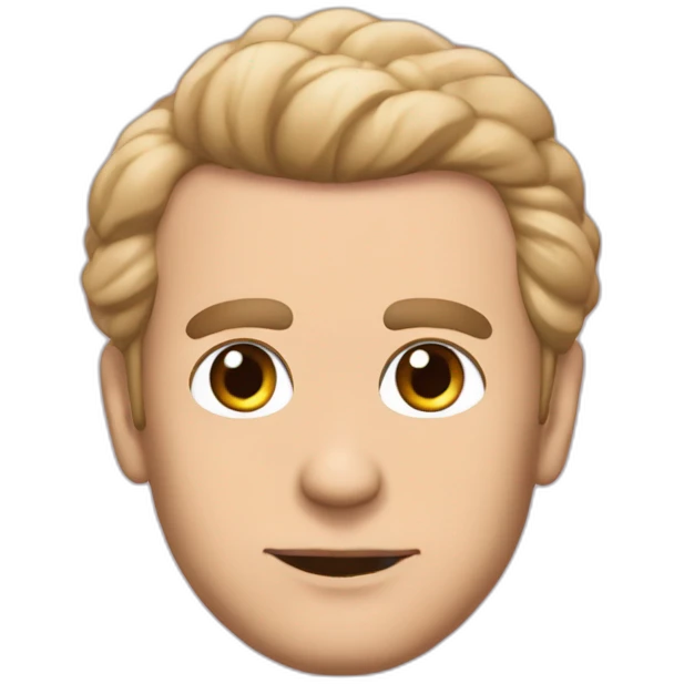 macron avec poutine aux cheveux roses emoji