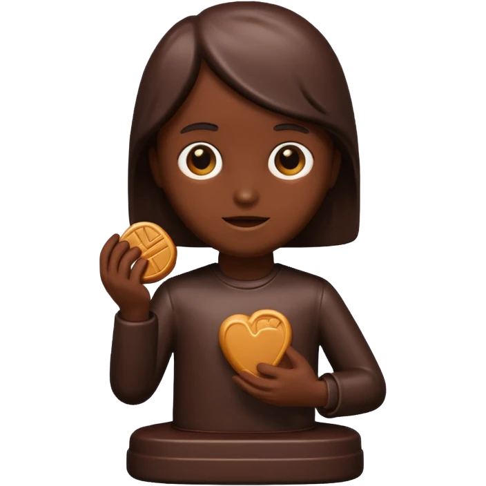 chocolate statue emoji