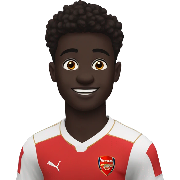 Bukayo saka on arsenal emoji