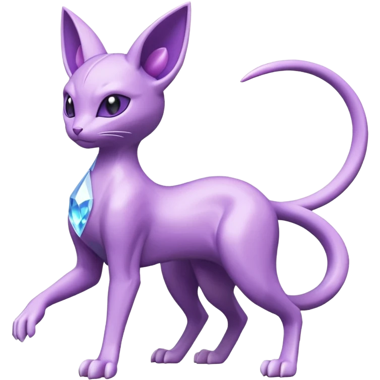 Mewtwo--Espeon-Fakémon-hybrid-creature (full body)  emoji