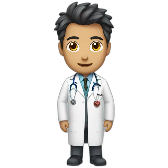 Corazón de doctor emoji