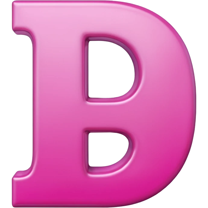 pink letter D emoji emoji