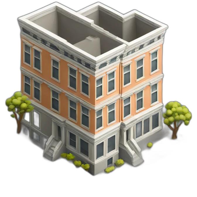 building model isometric san francisco emoji
