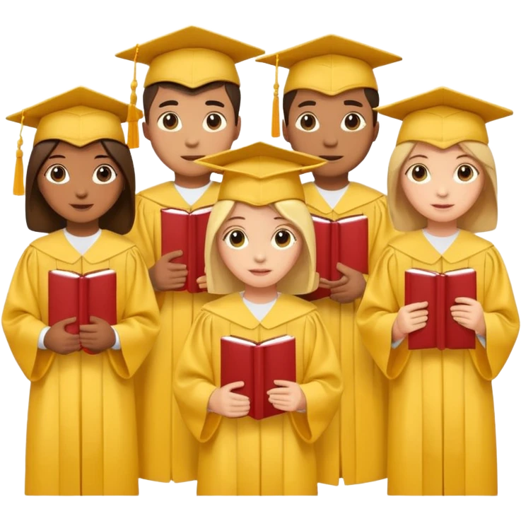 sobre manila amarillo - foto de graduandos emoji