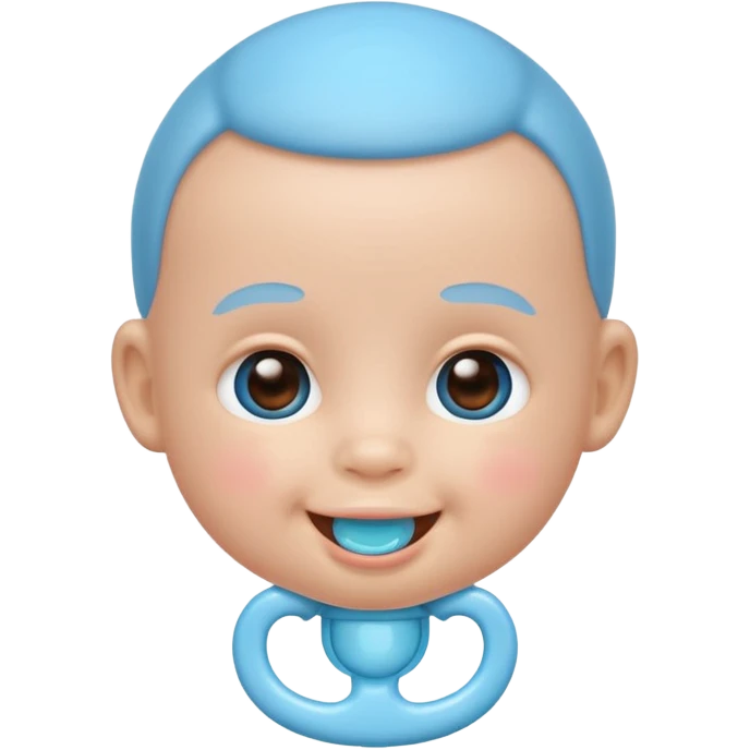 emoji baby with sucker emoji