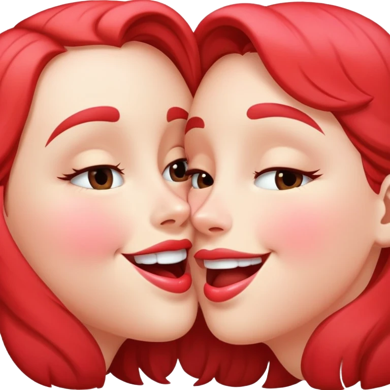 Kiss face emoji