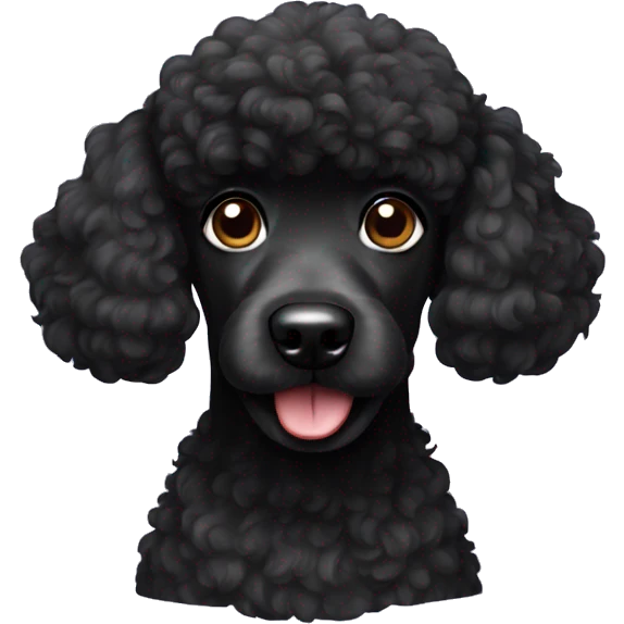 Black poodle emoji
