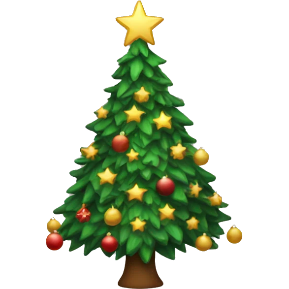 An aesthetic Christmas tree  emoji