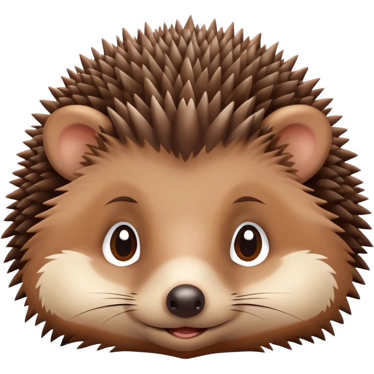 cute friendly hedgehog with sleepy eyes in the evening emoji