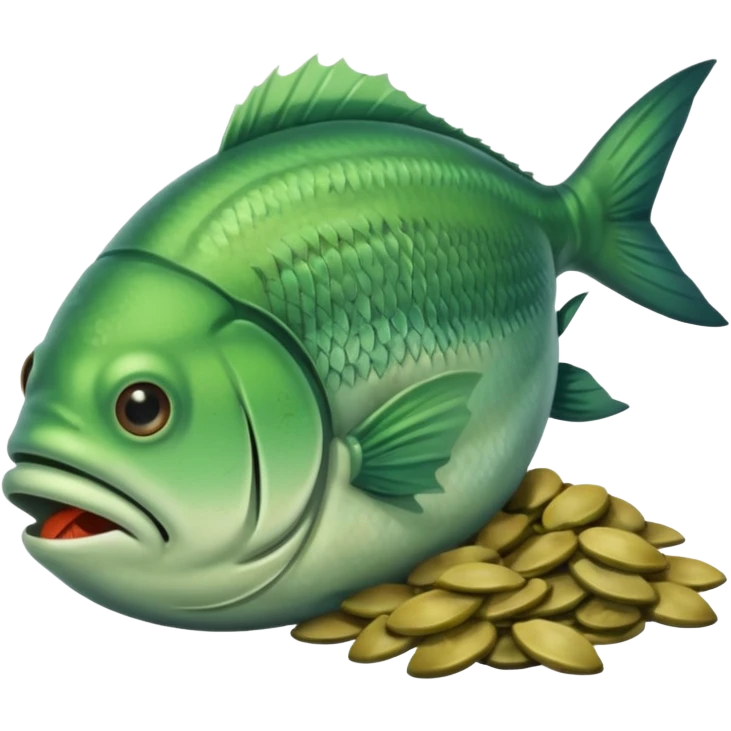 smelly dead fish green smell emoji