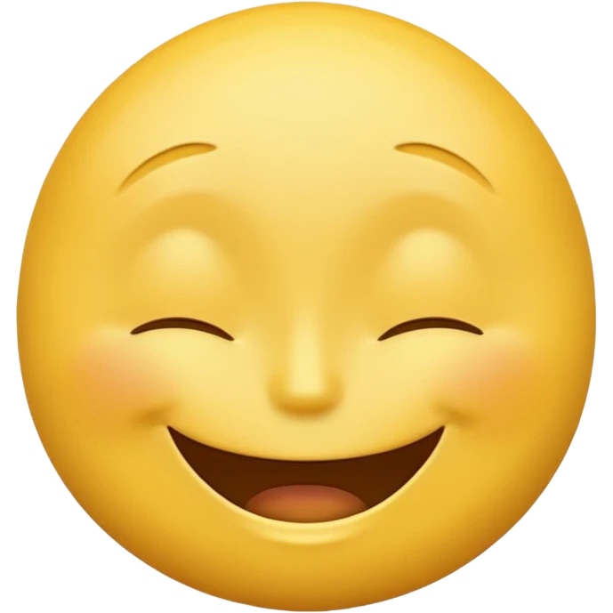 yellow emoji face with a big grin and closed eyes emoji