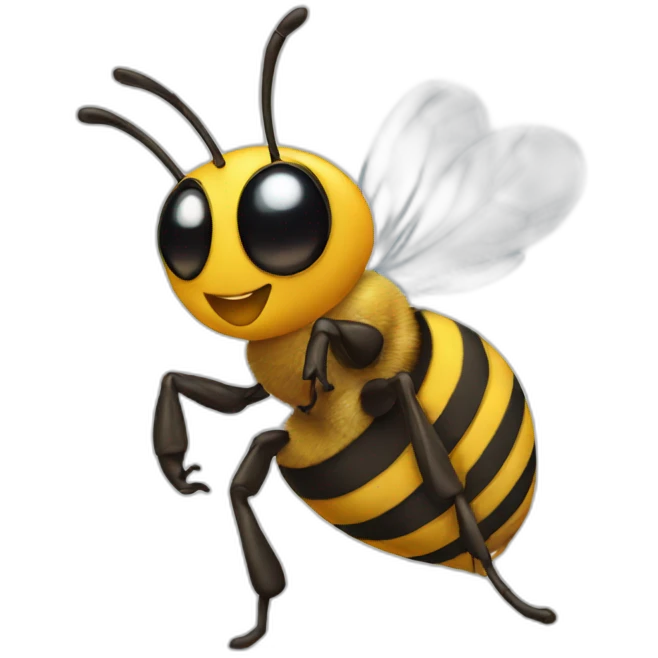 a bee twerking emoji