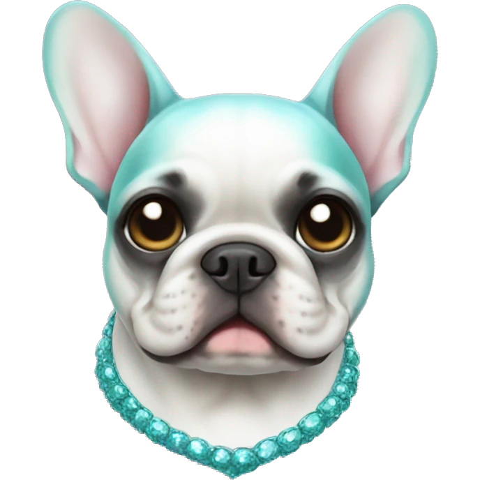 French bulldog mermaid emoji