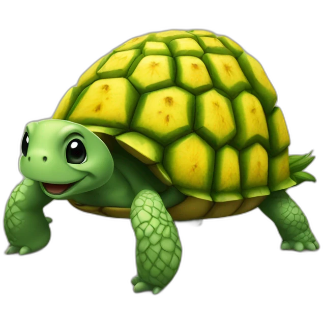 Ananas sur tortue emoji