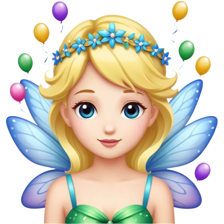 Beautiful Birthday Confetti fairy emoji