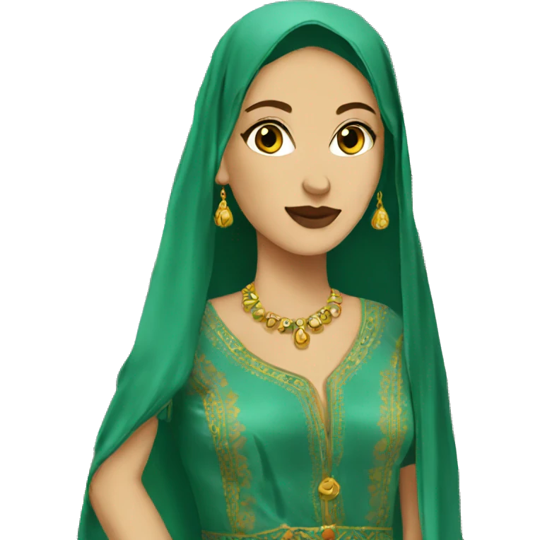 Women dress Algerian culture emoji