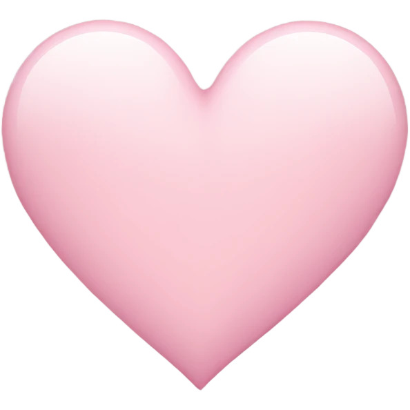 Light Pink heart  emoji