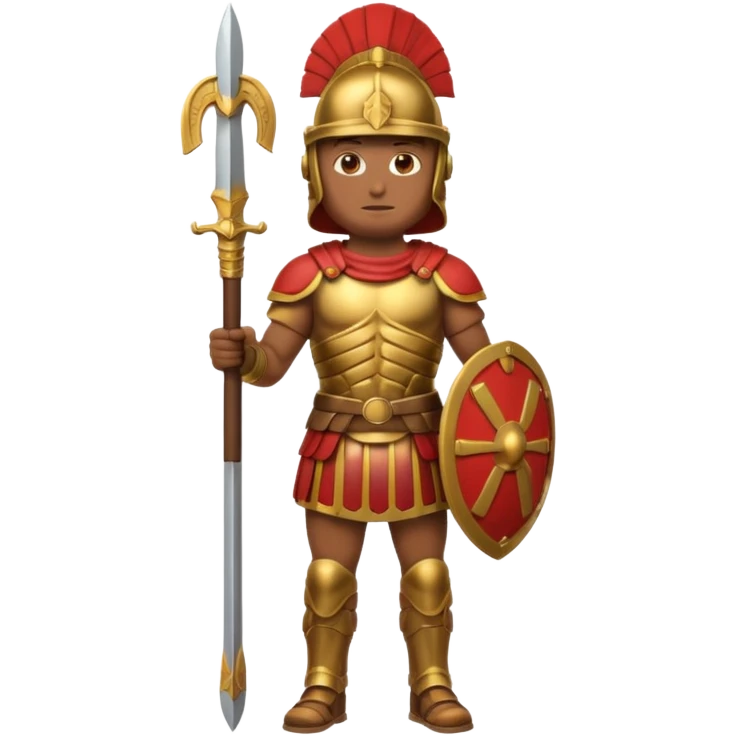 emoji de soldado romano alto y fuerte cuerpo entero emoji