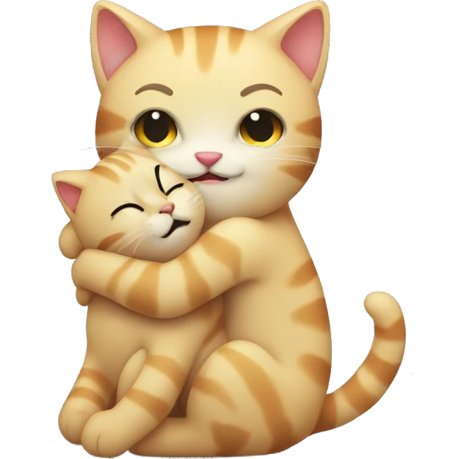 hugging cat emoji
