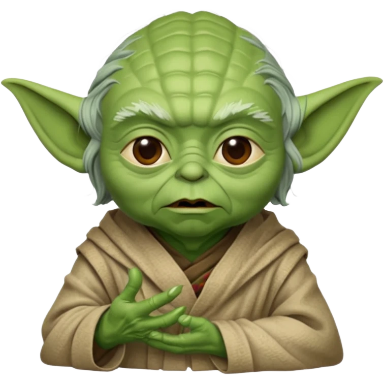 Yoda speaking emoji