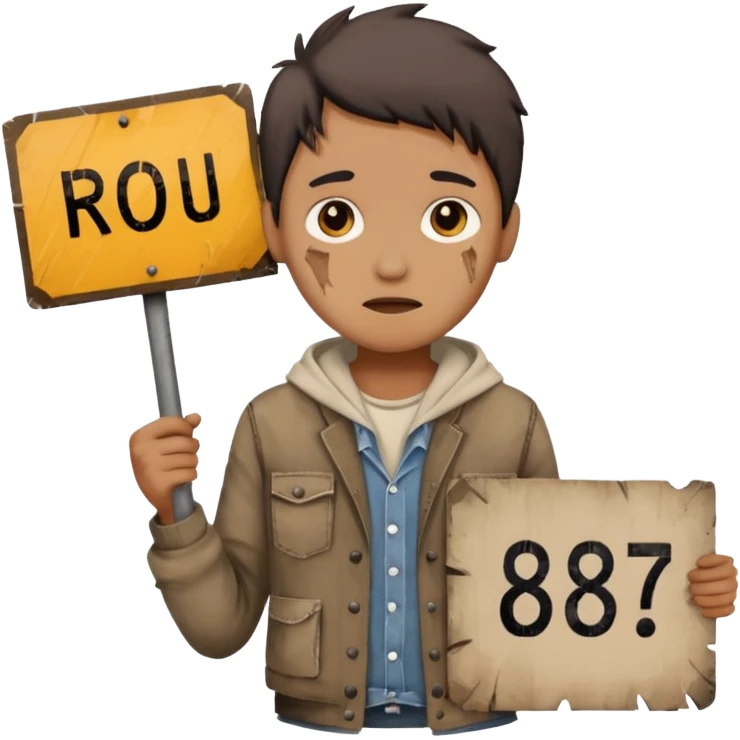 homeless job icon person not recognisiable emoji