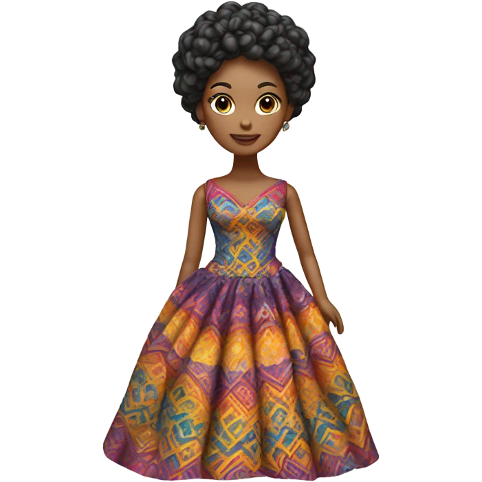 Doll in a dress emoji