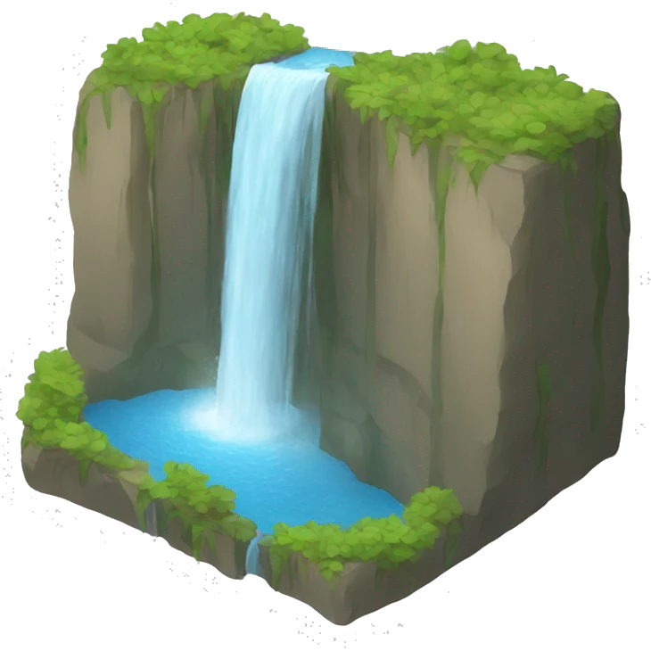 water fall emoji