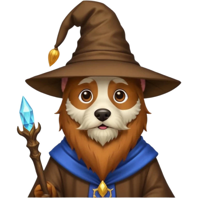 Dog wizard emoji