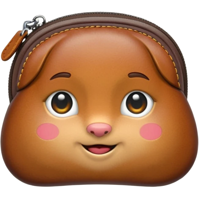 Coin purse – small  zipper or clasp. emoji