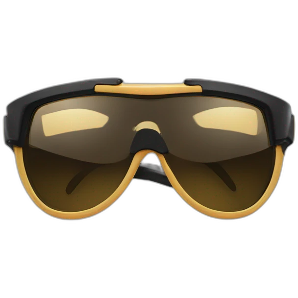 Latex bodybuilder sunglasses emoji