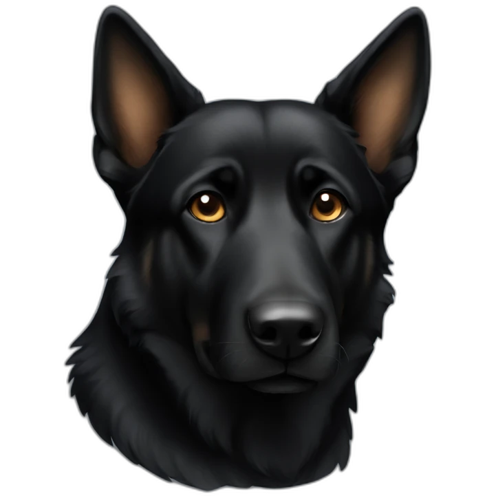 black-GermanShepard-dog emoji