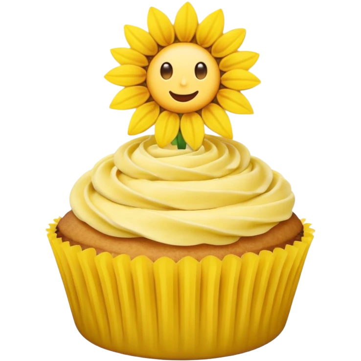 sunflower cupcakes emoji