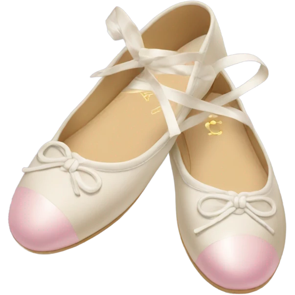 Chanel ballet flats emoji