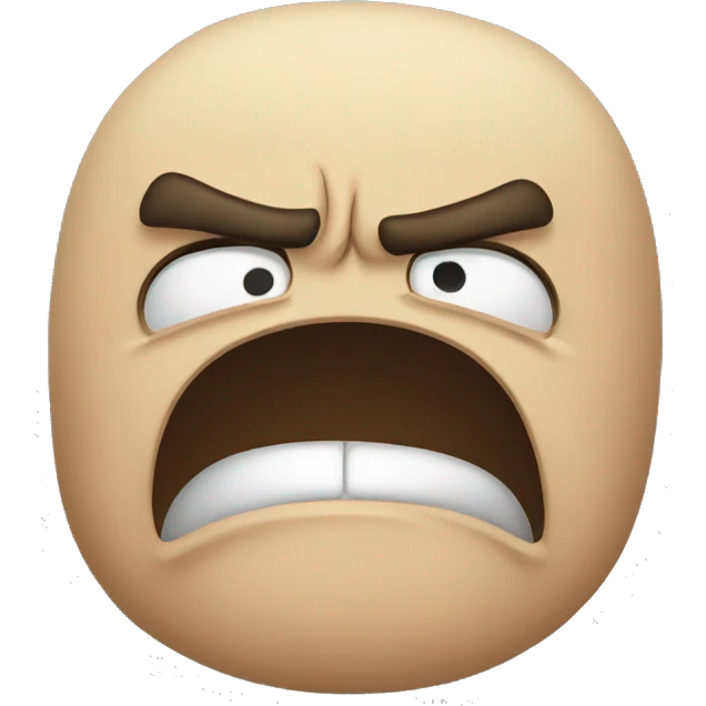 Angry frustrated  emoji