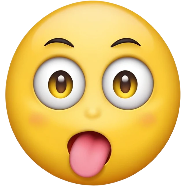 Emoji with rolling eyes and tounge to the side  emoji