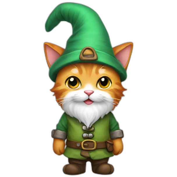 kitty gnome emoji