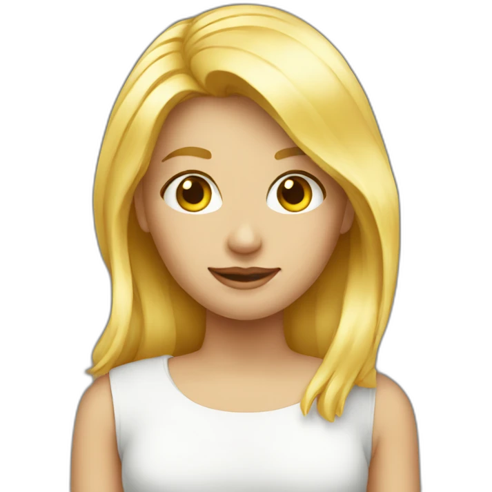 blond girl emoji