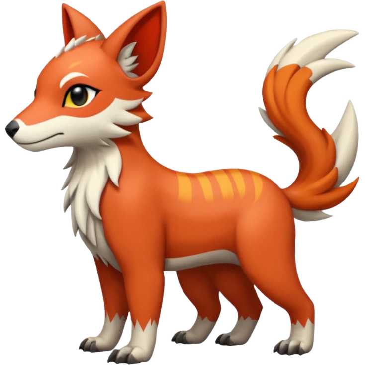 Shiny Brown Red Orange Golden Bronze Ginger Black Grey White Beige Linoone-Absol-Trico-Hybrid (Full body) emoji