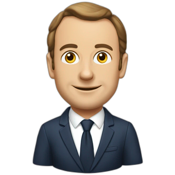 Macron sur une chèvre emoji