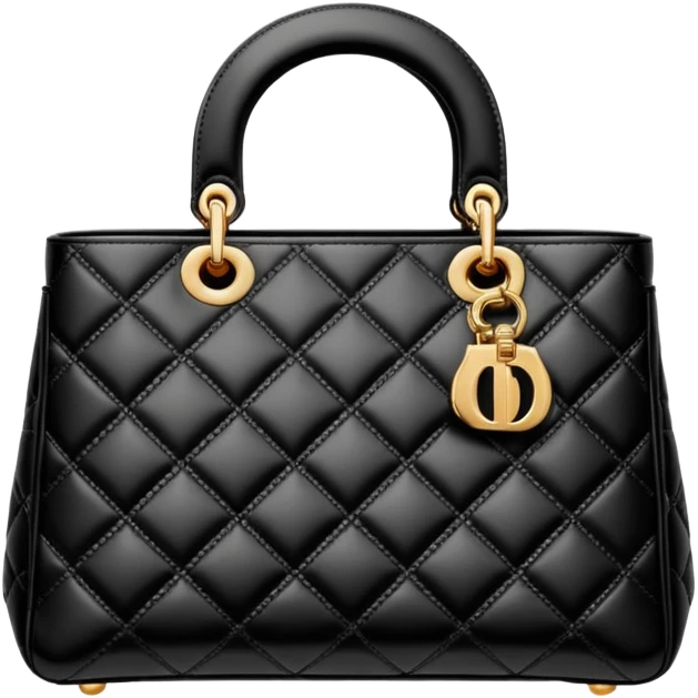 black dior bag emoji