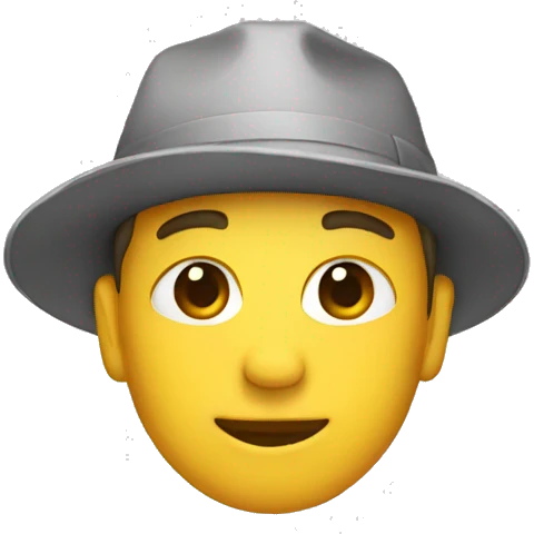 BACKWARDS HAT emoji