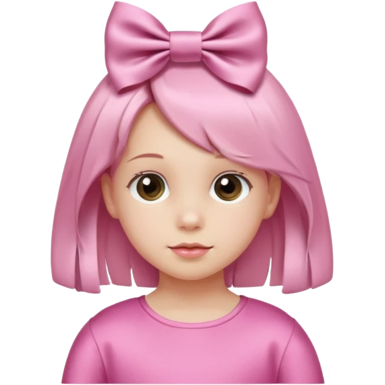 little girl with ribbon hairclip emoji