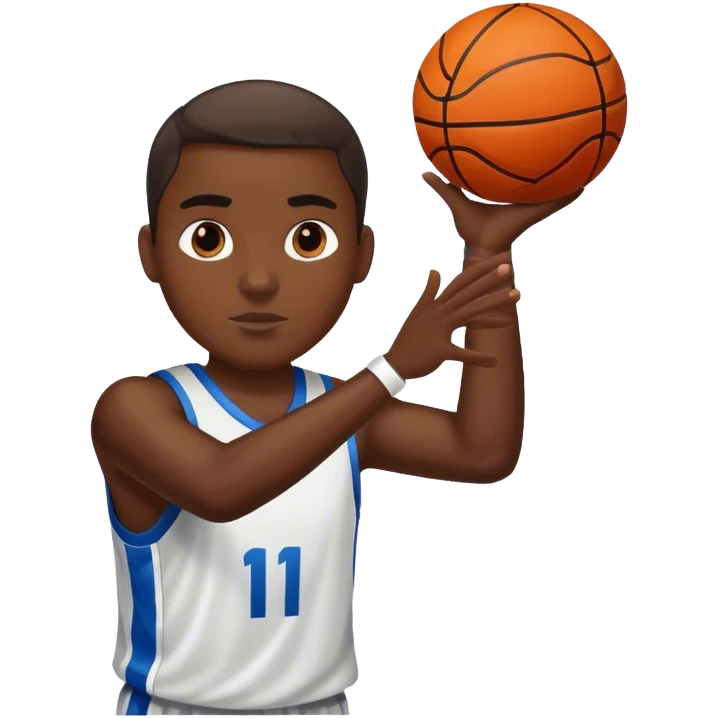 Basketball player shooting emoji