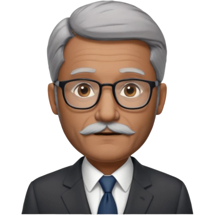 Professor Bentley Dyed black gray hair  frencb beard graying indian guy in suit with a bentley car. Older look around 60 yrs  with glasses slight balding emoji