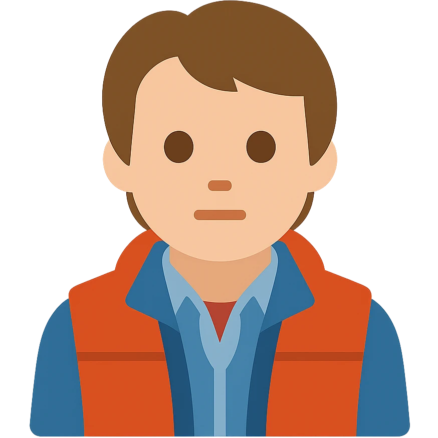 Marty McFly emoji