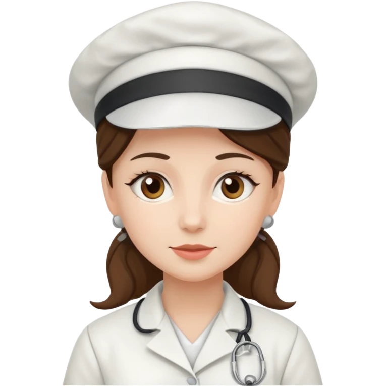 victorian nurse in a flat-toon style emoji
