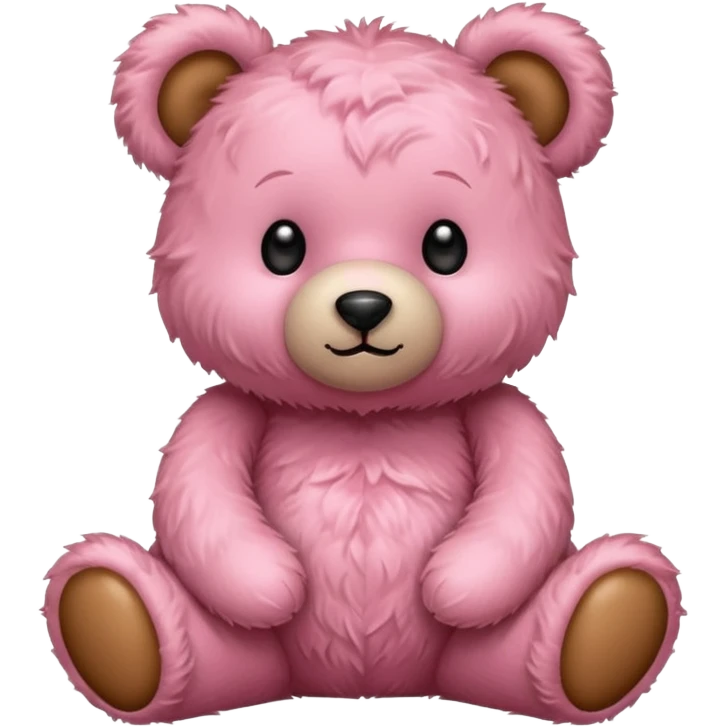 Yumuş yumuş pembe ayıcık  emoji