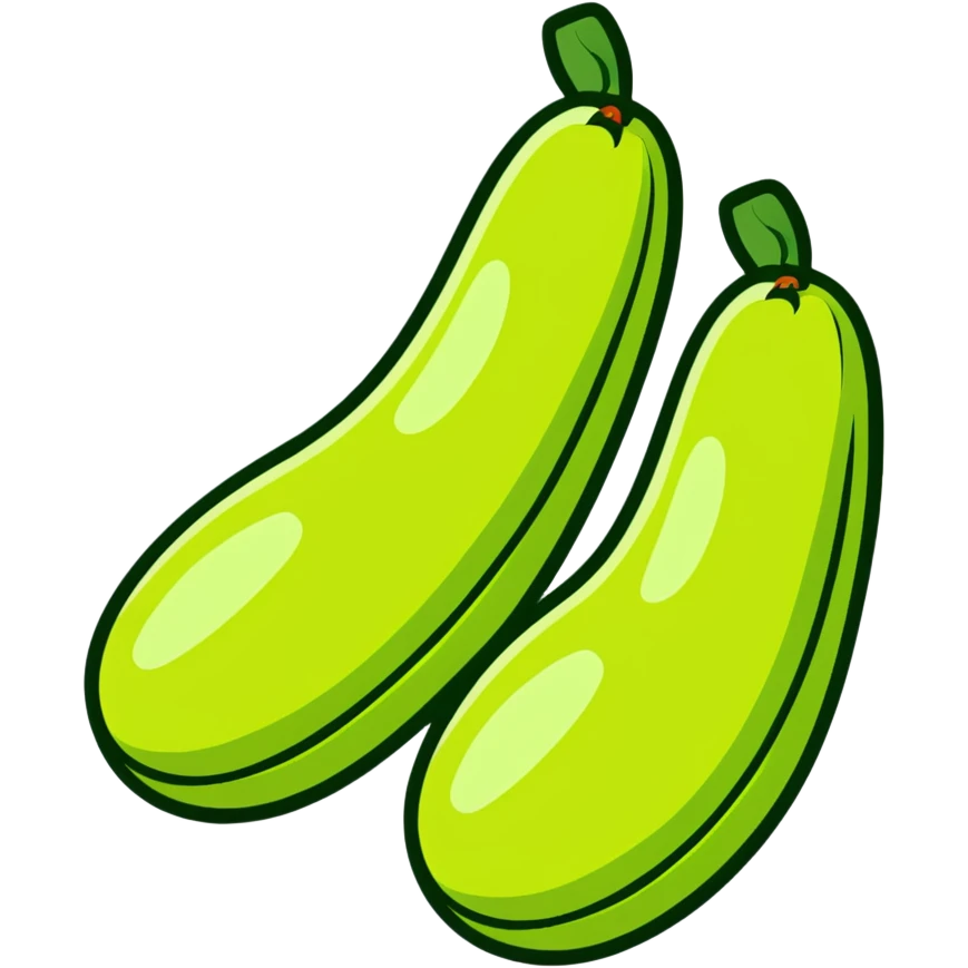 애호박 (Korean zucchini) emoji