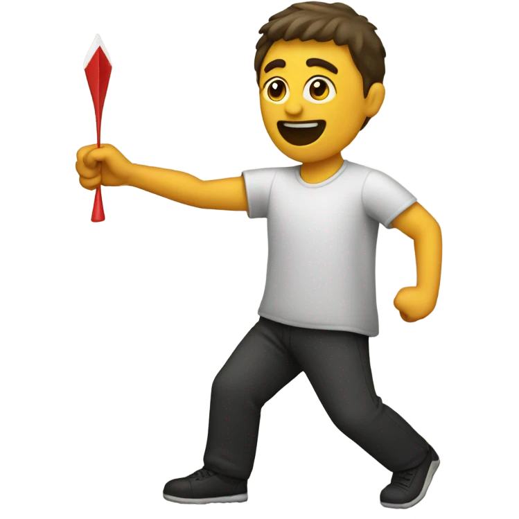 Person throwing a dart emoji