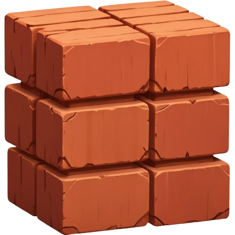 Two red bricks stacked on top of each other emoji